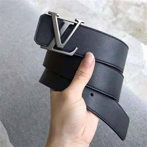 lv black belt mens|louis vuitton men's belts black.